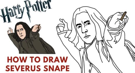Comment dessiner SEVERUS SNAPE | De Harry Potter | Pas à pas