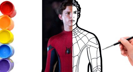 Comment dessiner Tom Holland Spiderman No Way Home