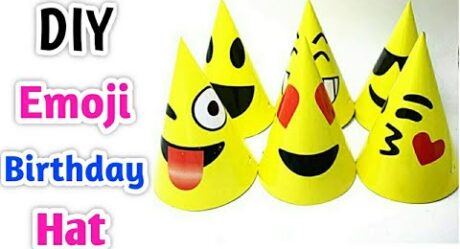 How To Make Birthday Emoji Cap • Birthday Cap Making At Home • Birthday Cap • Easy Birthday Cap Idea