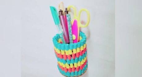 How To Make Pen Holder With Paper Quilling | Easy DIY Quilling Craft Idea | Craft Nifty Creations