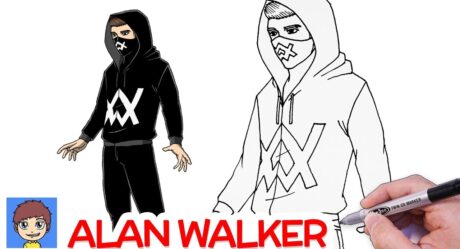 Cómo dibujar a Alan Walker – Dibujos geniales