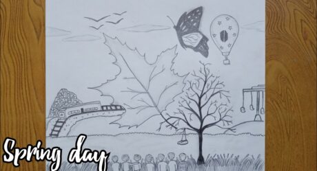 Comment dessiner BTS Spring Day MV Sketch de TinyTan | BTS TinyTan dessin facile | BTS Sketch étape par étape