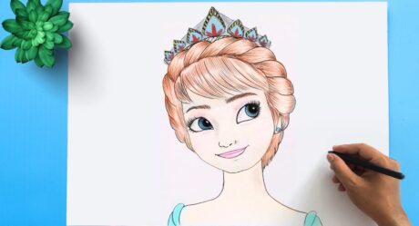 Cómo dibujar princesas Disney – Dibujo de Anna de Frozen