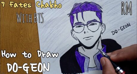 How to Draw Do- Geon (BTS RM) From 7 Fates Chakho |RM Drawing easy step by step |Do- Geon Drawing