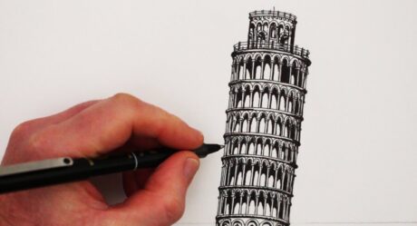 Cómo Dibujar Edificios Famosos: La Torre Inclinada de Pisa