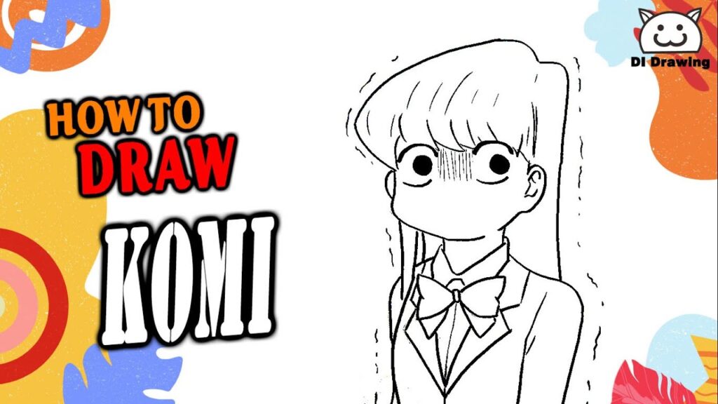 How to Draw Komi Shouko Easy