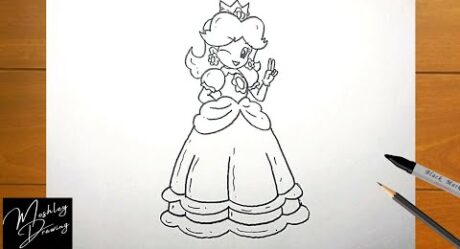 How to Draw Princess Daisy from Super Mario