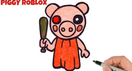 Cómo dibujar Roblox Piggy