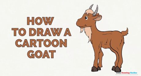 Cómo Dibujar una Cabra de Dibujos Animados en Unos Pocos Pasos Sencillos: Tutorial de Dibujo para Artistas Principiantes