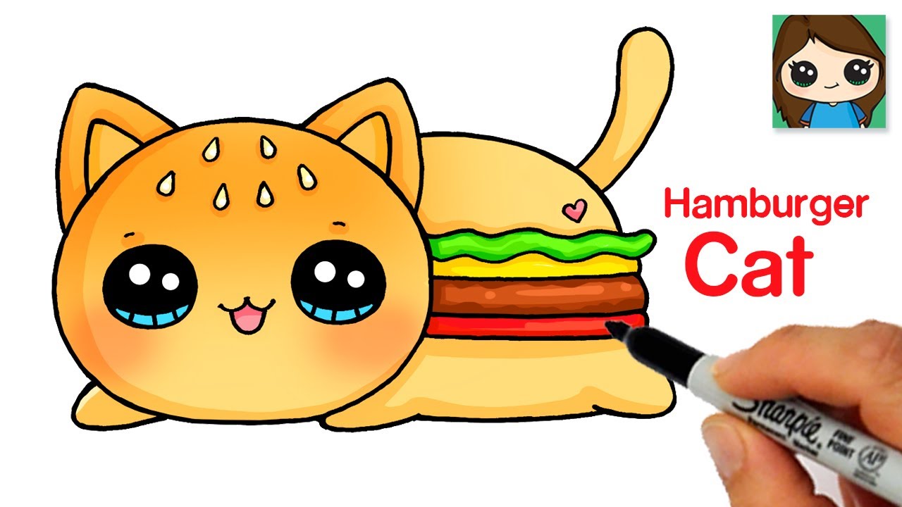 How to Draw a Hamburger Cat Aphmau MeeMeows