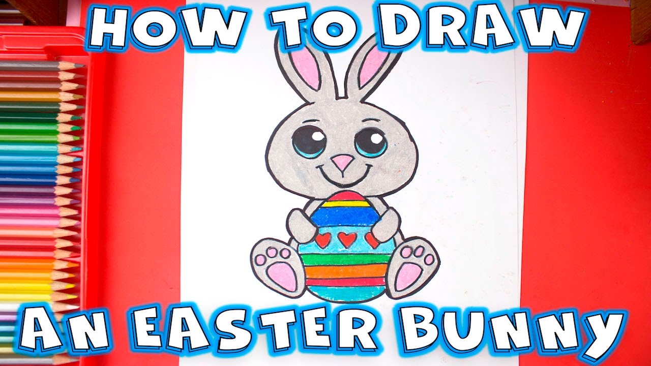 Como Dibujar un Conejo de Pascua - Dibujos Faciles Paso a Paso