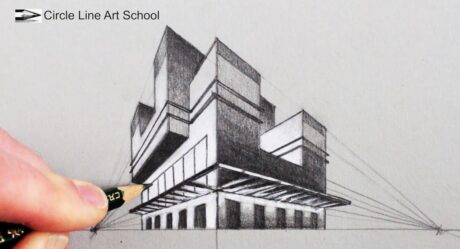 Cómo dibujar en perspectiva de dos puntos: construcción en 3D