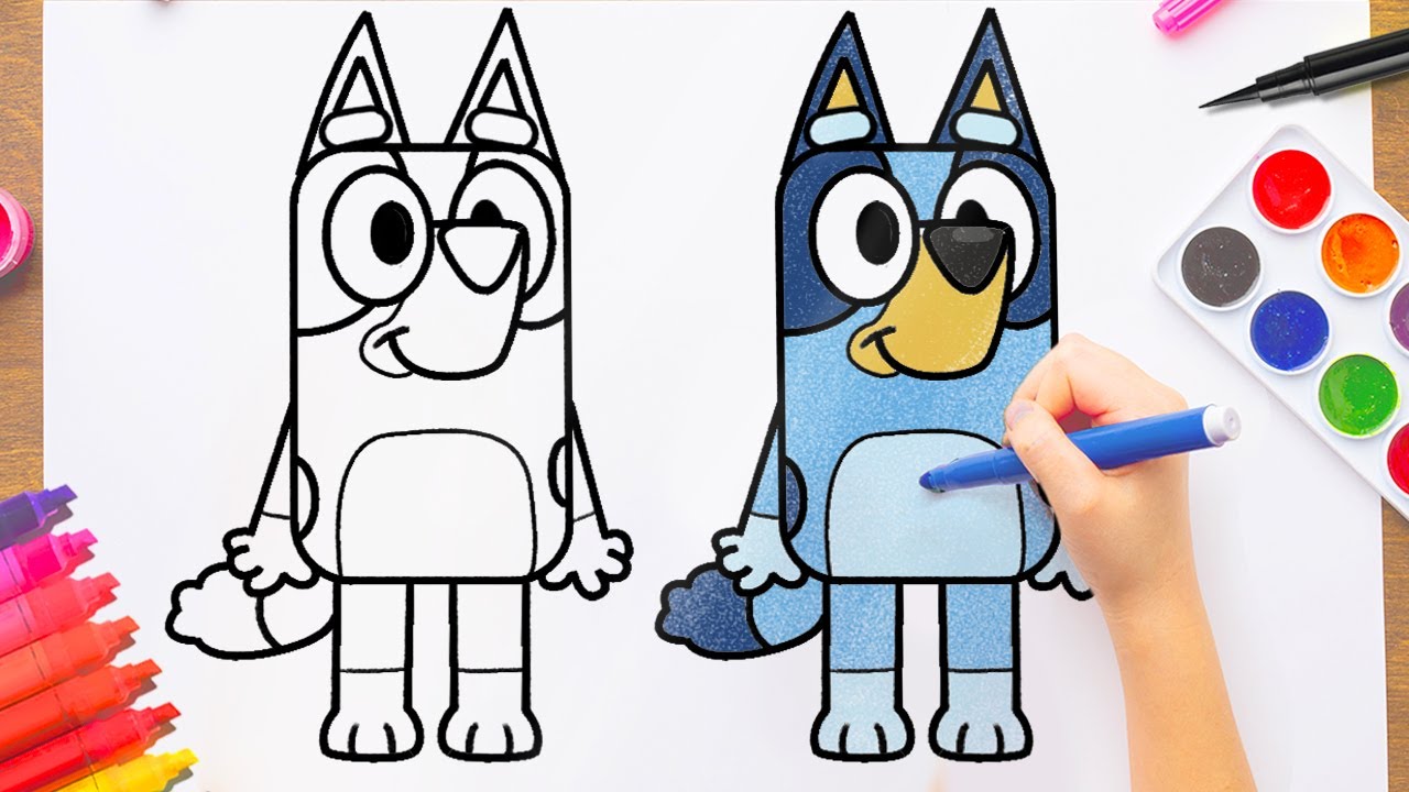 How To Draw Bluey Disney Images and Photos finder