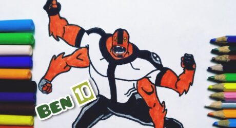 How to draw Four Arms from Ben10|easy step by step|