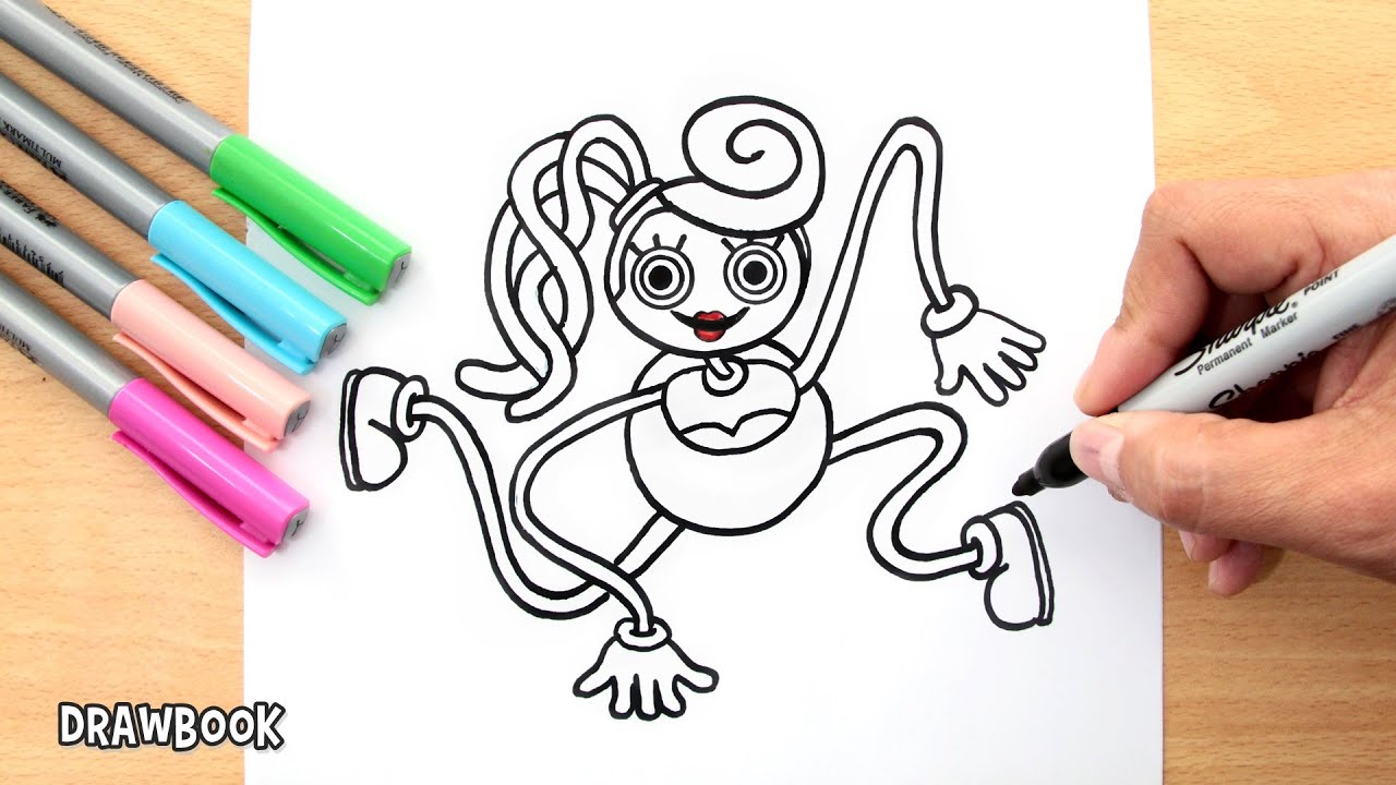 How to draw MOMMY Long Legs Poppy Playtime Game