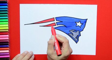 Cómo dibujar el logotipo de los Patriotas de Nueva Inglaterra [NFL team]