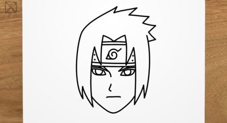 Como dibujar a SASUKE UCHIHA (Naruto) paso a paso, FACIL