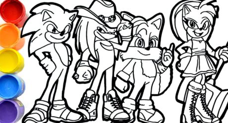Comment dessiner SONIC 2 LA PELICULA 2022 | Dessine Sonic – Knuckles l’échidné – Miles – Amy Rose