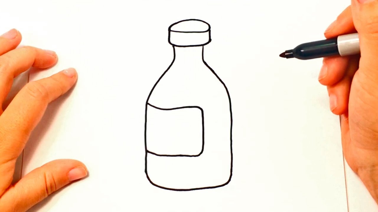 How to draw a Bottle Bottle Drawing Lesson Step by Step