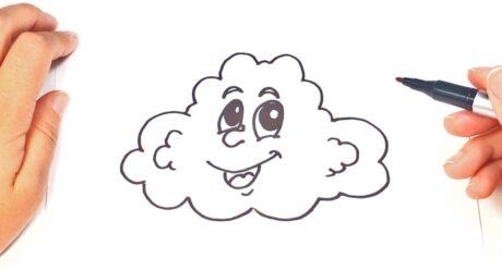 Como Dibujar una Nube Paso a Paso | Lección de dibujo en la nube