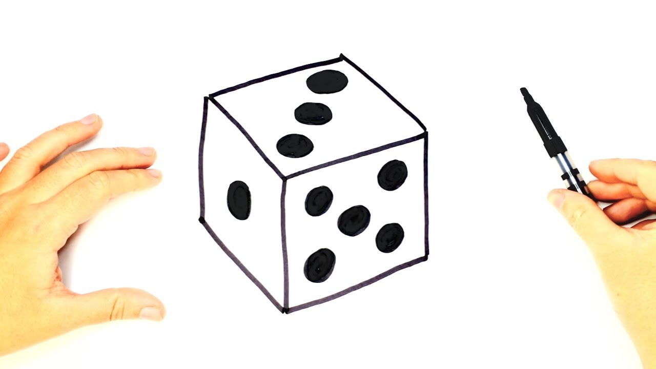 How to draw a Dice Dice Drawing Lesson Step by Step