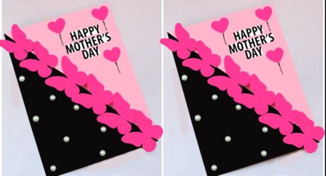 How to make 3D Butterfly Mother's Day Card // Handmade easy card Tutorial