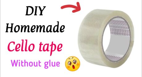 How to make clear tape at home | How to make transparent tape | Diy cello Tape | paper craft | easy