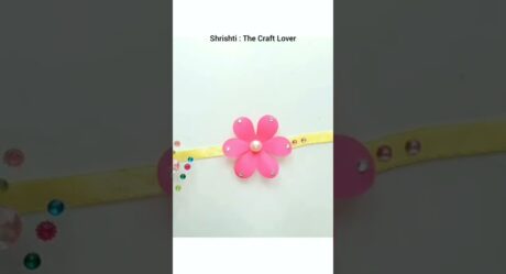 How to make rakhi from paper Rakhi idea for competition #shorts #shortvideo #viralshort #rakhi2022