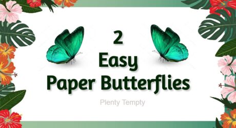 Paper Butterfly Cutting / How To Make Paper Butterfly / Easy Paper Butterfly / Paper Craft Butterfly