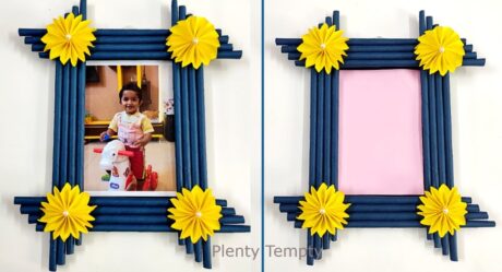 Photo frame Making At Home / Easy Photo Frame With Paper / How To Make Photo Frame / Birthday Gift