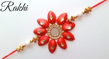 Pista Shell Rakhi Making / Rakhi Making From Waste Material / How to make Rakhi At home / Rakhi Maki