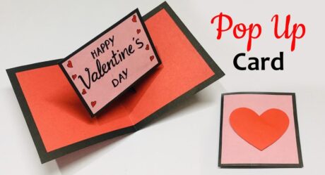 Pop Up Valentines Day Card | Valentine Cards Handmade | Greeting Cards Latest Design Handmade | #398