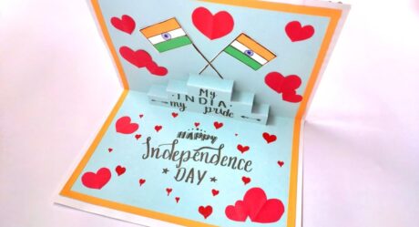 Popup Greeting Card For Independence Day