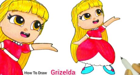Princess Grizelda Wants to be Mermaid|How To Draw Princess Grizelda From True & the rainbow Kingdom