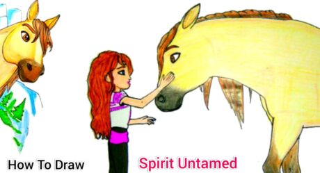 Film Spirit Untamed 2021 | Comment dessiner Spirit & Lucky From Spirit indompté DreamWorks Animation