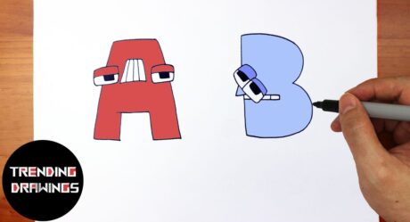 This Tutorial Shows You How To Draw Alphabet Lore A and B