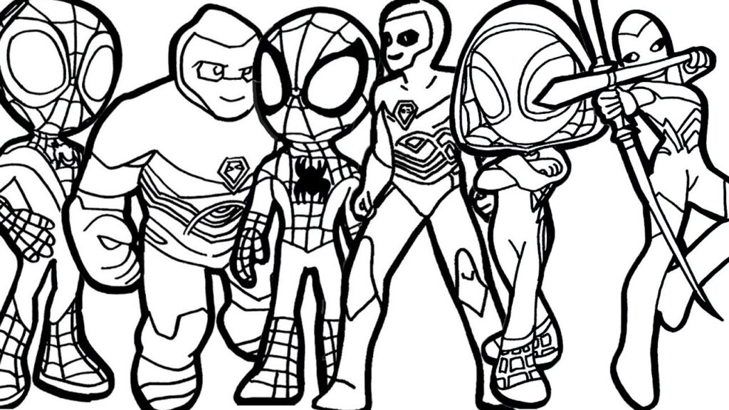 How To Draw Spidey And His Amazing Friends Spiderman Vs Ghost Force Step By Step Compilado 13 7263