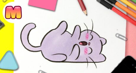 Como dibujar un GATO KAWAII FACIL PASO A PASO como dibujar un gatito bebe