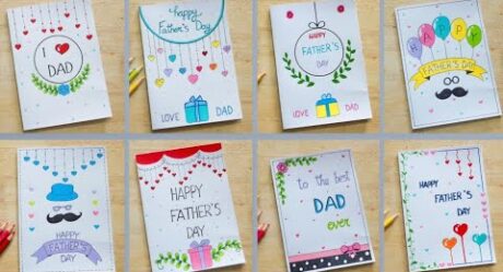 Easiest white paper Father's day card | No glue No tape | Father's day drawing