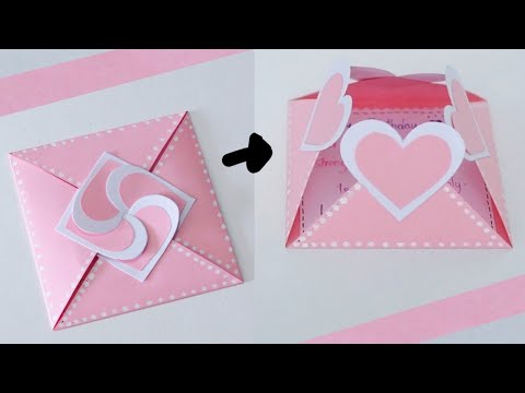 Beautiful Birthday card idea - DIY Greeting card for Birthday  | พับการ์ดสื่อรัก