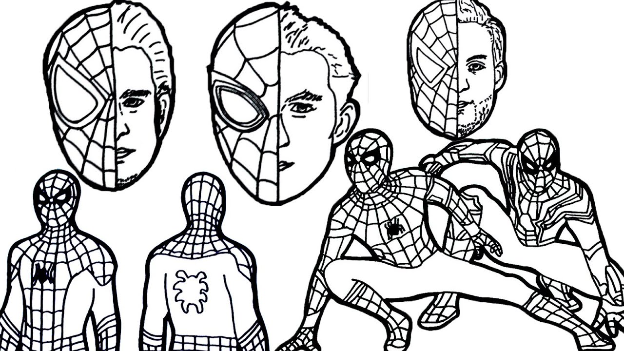 Drawings of the SPIDER-MAN: NO WAY HOME extended version - nerf - spider-man toys