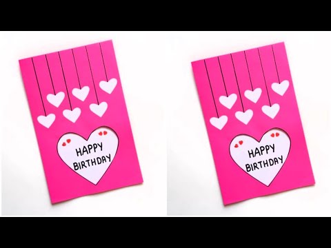 DIY Birthday Greeting Card/Handmade Birthday card making idea/How to make greeting card for Birthday