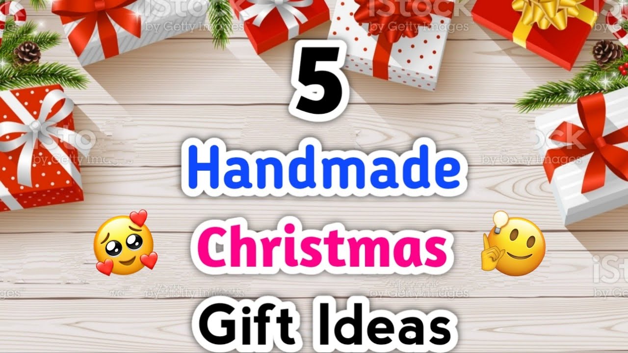 5 Handmade Christmas Gift Ideas • christmas gift ideas • christmas gifts making at home • #christmas