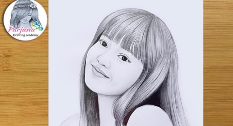 Blackpink Lisa – Pencil sketch Tutorial for beginners || How to draw Blackpink Lisa- Step by Step