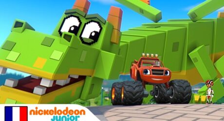 Blaze et les Monster Machines | Blaze et AJ contre les pixels fous | Nick Jr.