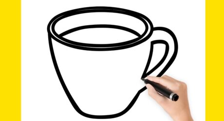 HOW TO DRAW A CUP STEP BY STEP