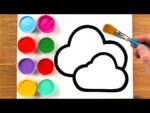 Clouds Landscape Painting｜Easy Satisfying Acrylic Painting Tutorial for Beginners ASMR
