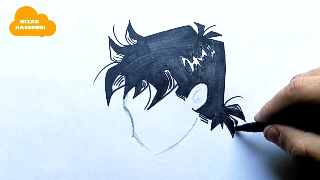 Comment dessiner des cheveux manga garçon facile