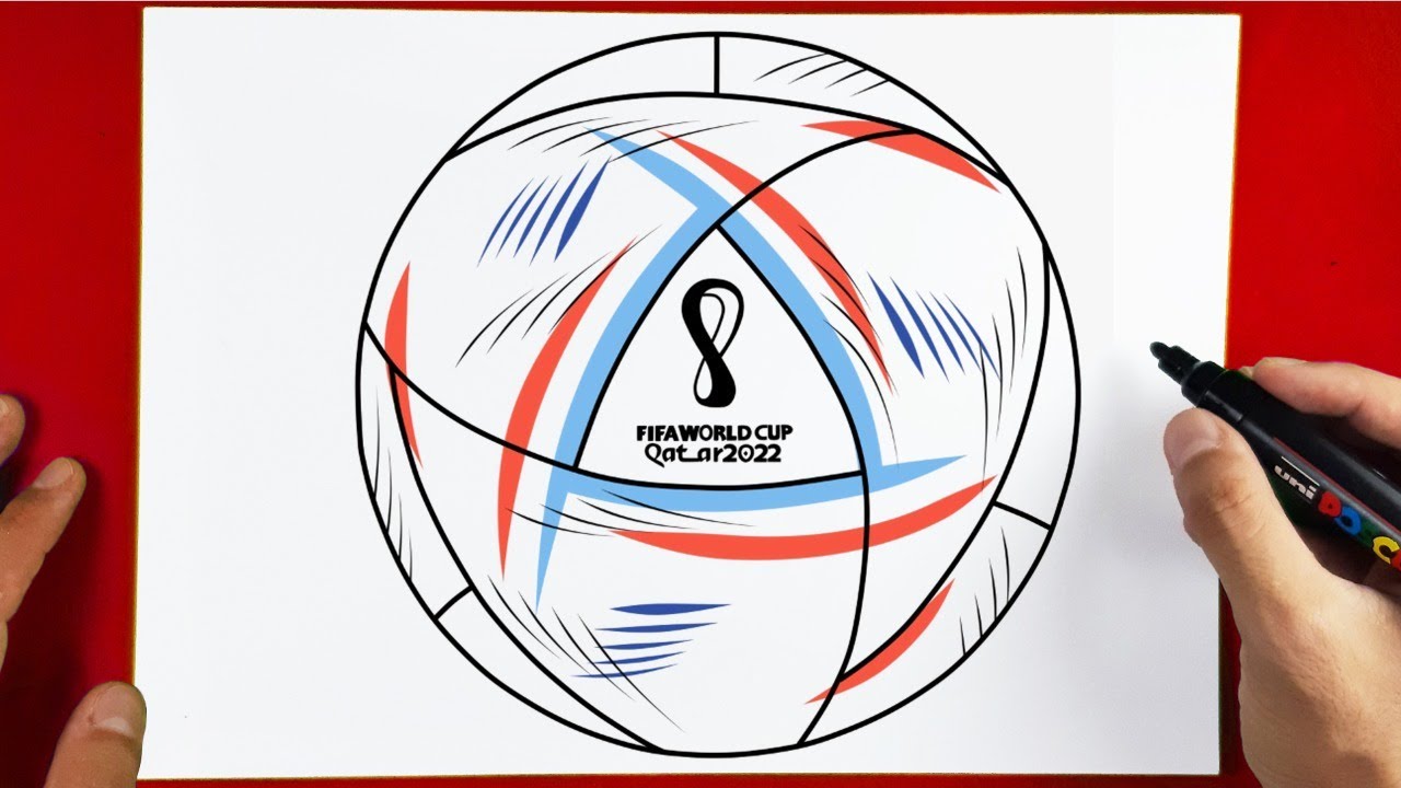Cómo Dibujar Balón del Mundial de Qatar 2022