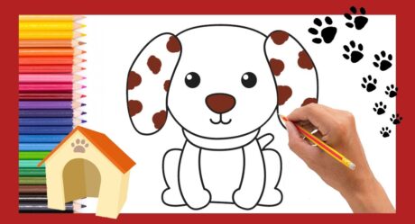 Como Dibujar un PERRO Facil para NIÑOS Paso a Paso – How to DRAW an Easy DOG For Children